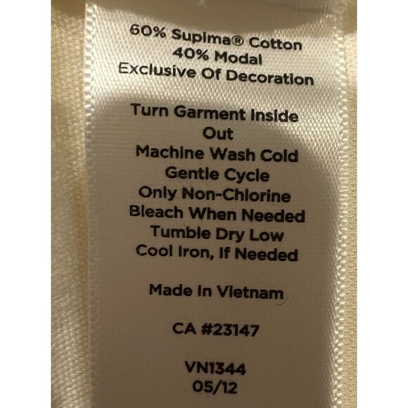 Talbots Lot Of 2 Pink & Ivory Cotton Rhinestone Button Boat Neck Knit Top Petite - Picture 13 of 14